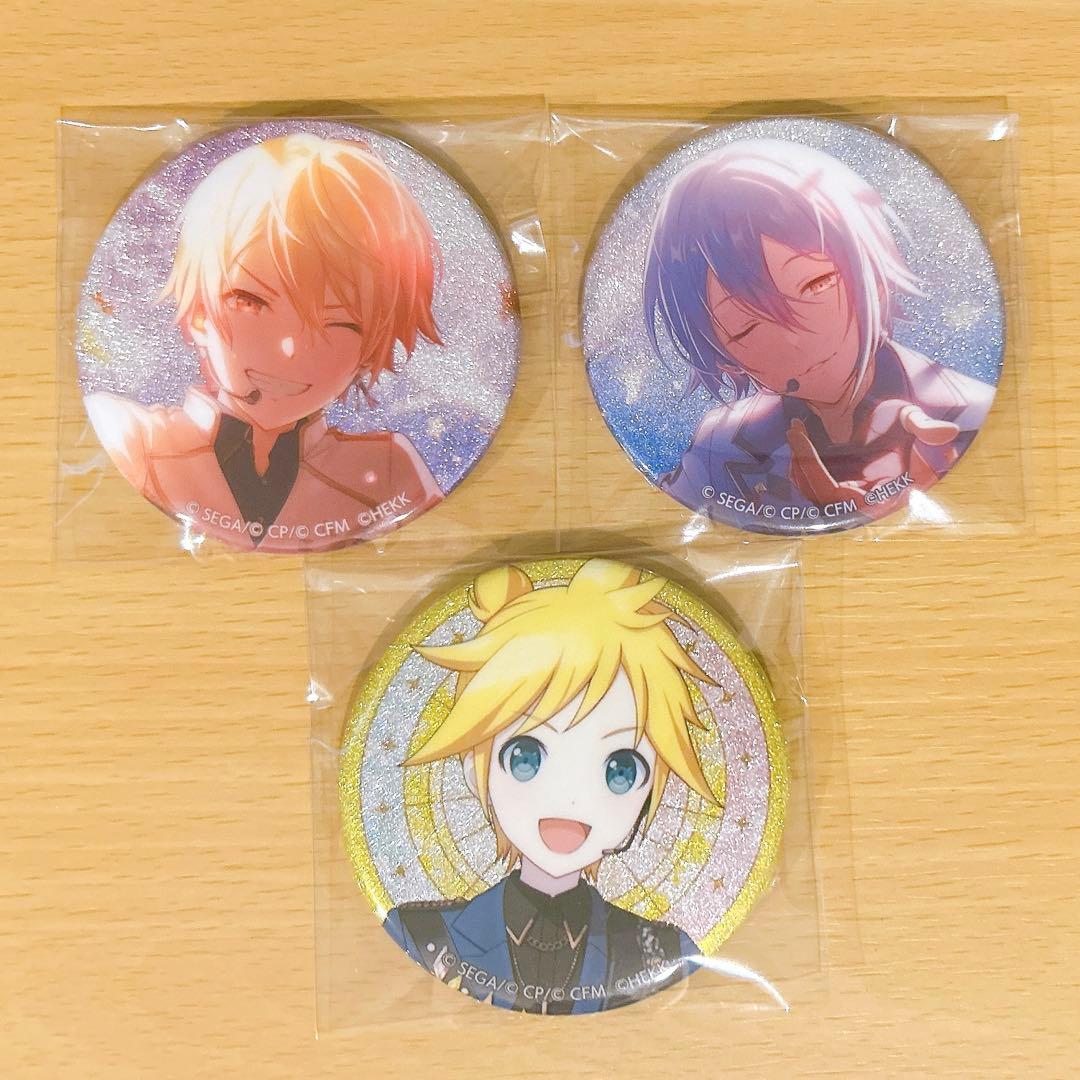 プロセカ あんスタ コラボ グリッター缶バッジ 司 類 レン - メルカリ