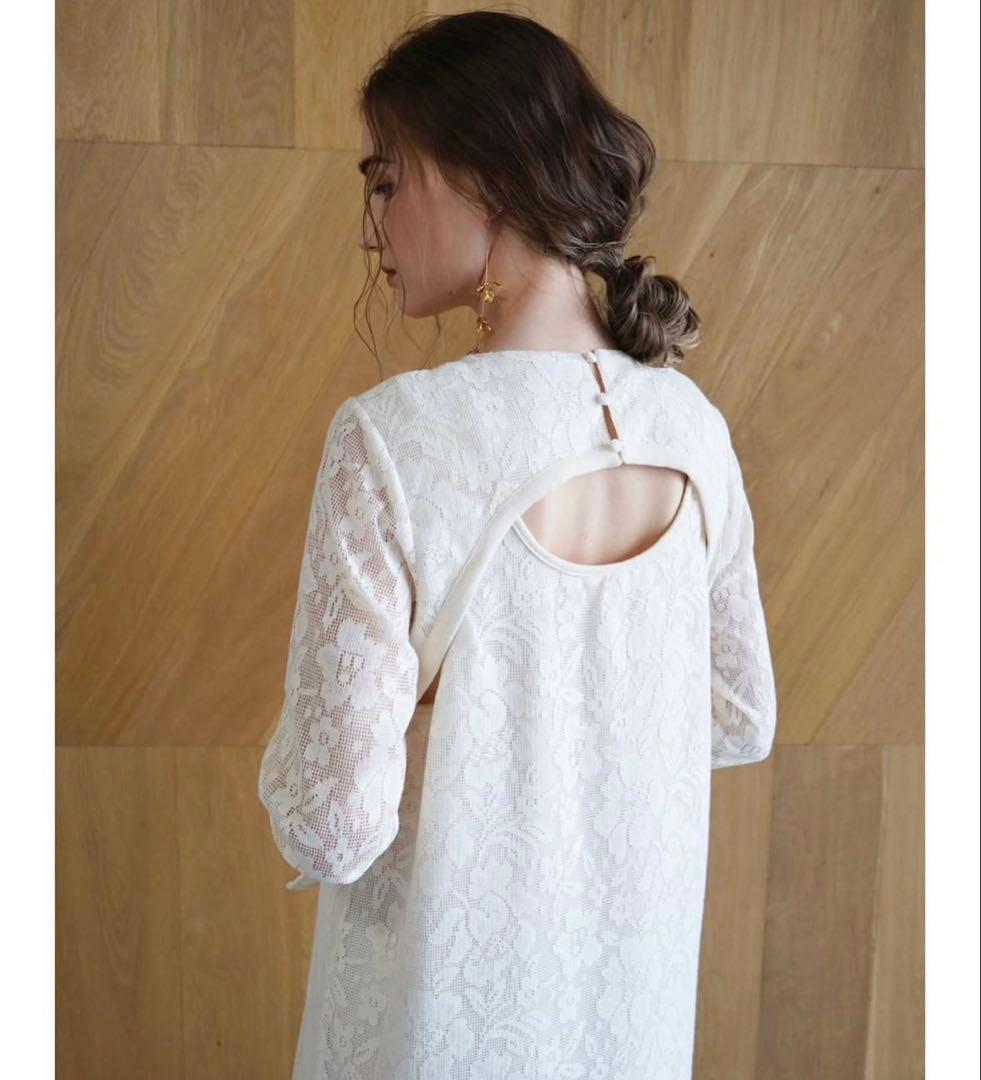 【新品・未使用】《Acka.》all lace one-piece レースワンピ