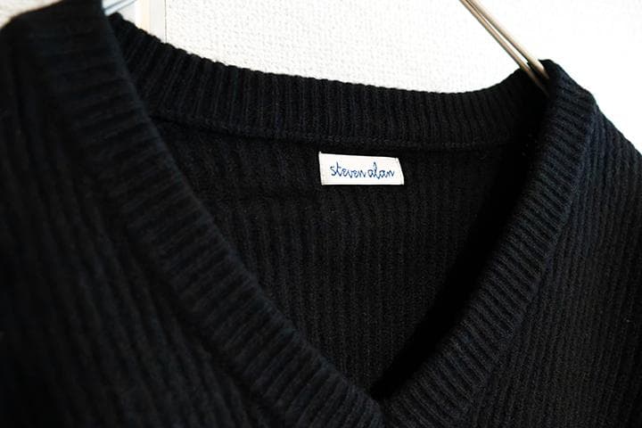 Steven Alan＞ オーストラリアンラムズウールVネックニットLOOSE