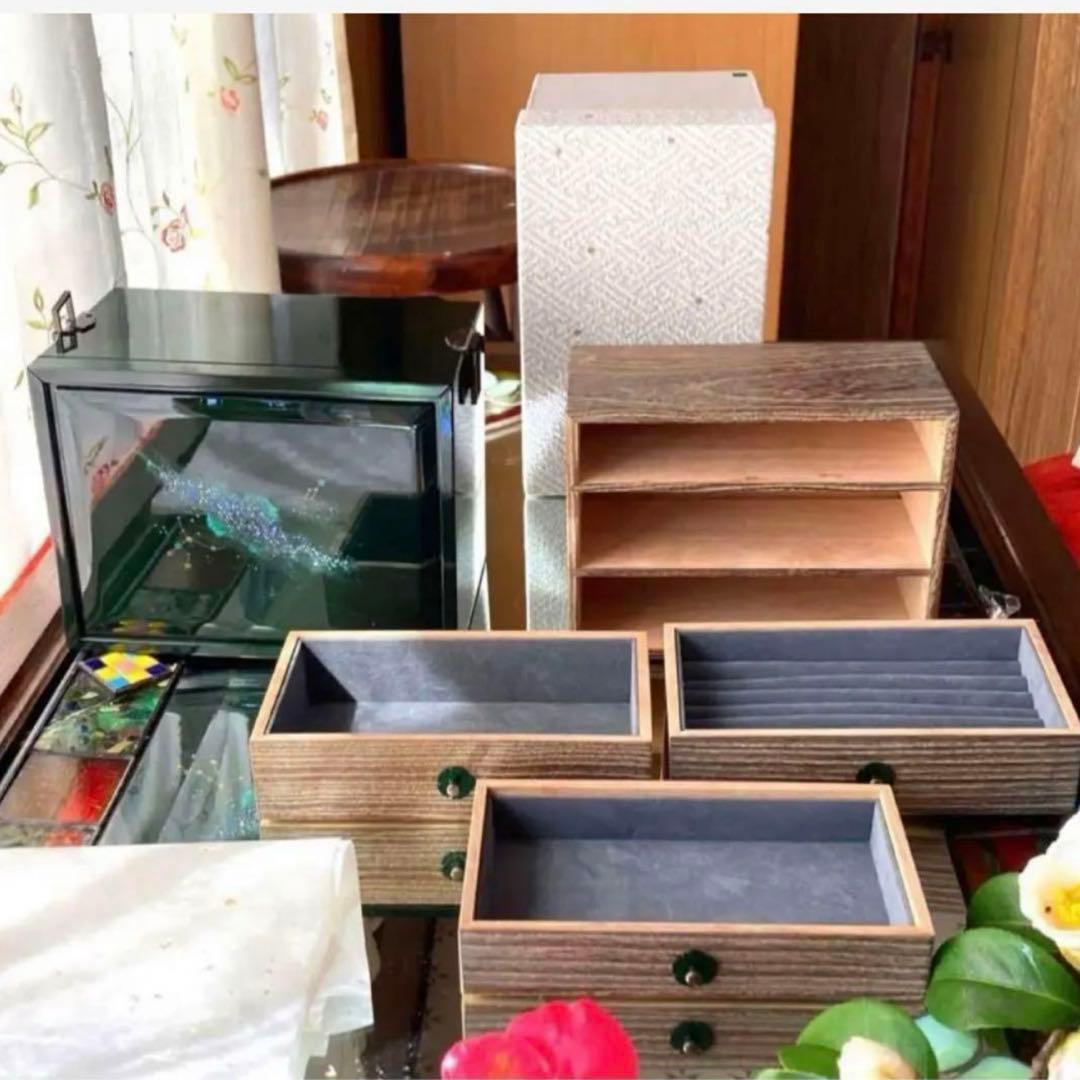 2191様感謝‼️ラストJAPAN輪島螺鈿蒔絵宝石箱「銀河-翠みどり」1点