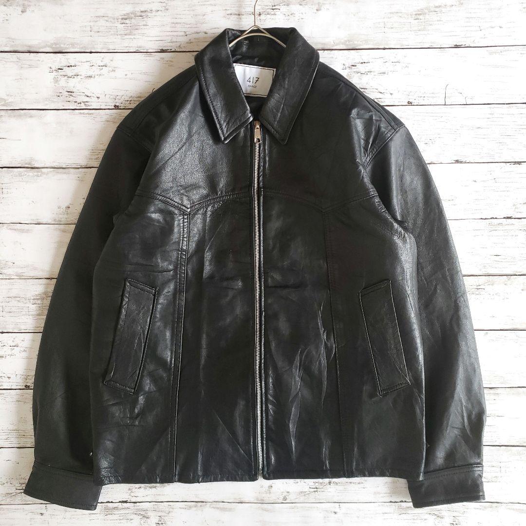 417 EDIFICE UPCYCLE LETHER BLOUSON - メルカリ