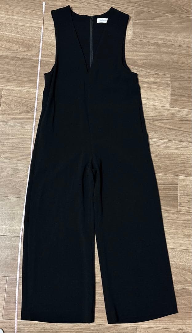 ラウンジドレス　Atelier N°5 ブラック Vネック サロペット Loungedress（ラウンジドレス） ポンチョ 「Atelier N°5/アトリエ