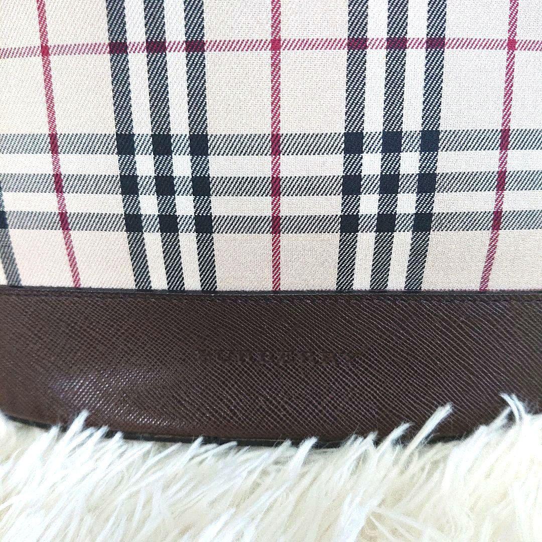 BURBERRYノバチェック柄バケツ型トートバッグ 中型 ベージュ - メルカリ