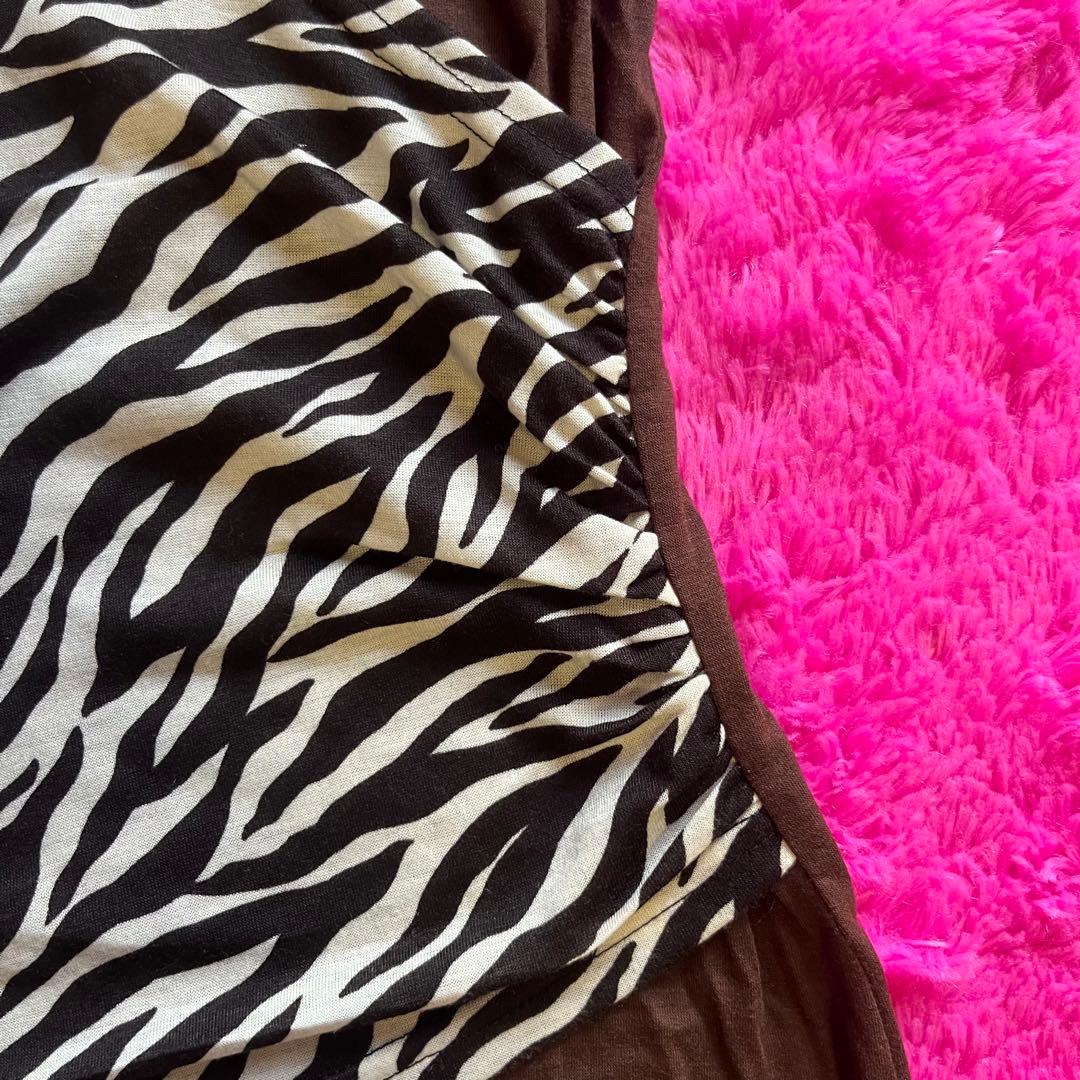 GARULA ゼブラ柄 キャミソール【平成ギャル】 dia風 dia系 dia似