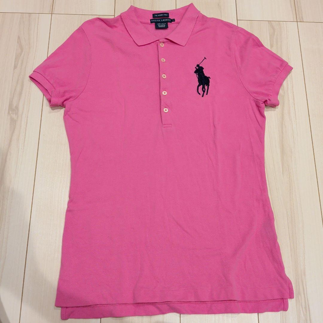 ラルフローレン ビッグポニー 半袖ポロシャツピンクTHE SKINNY POLO