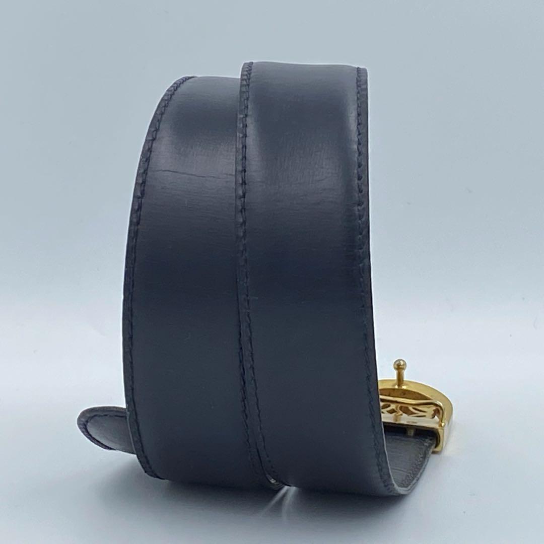 ✨希少✨ロエベ ベルト アナグラム レディース レザー ダークネイビー