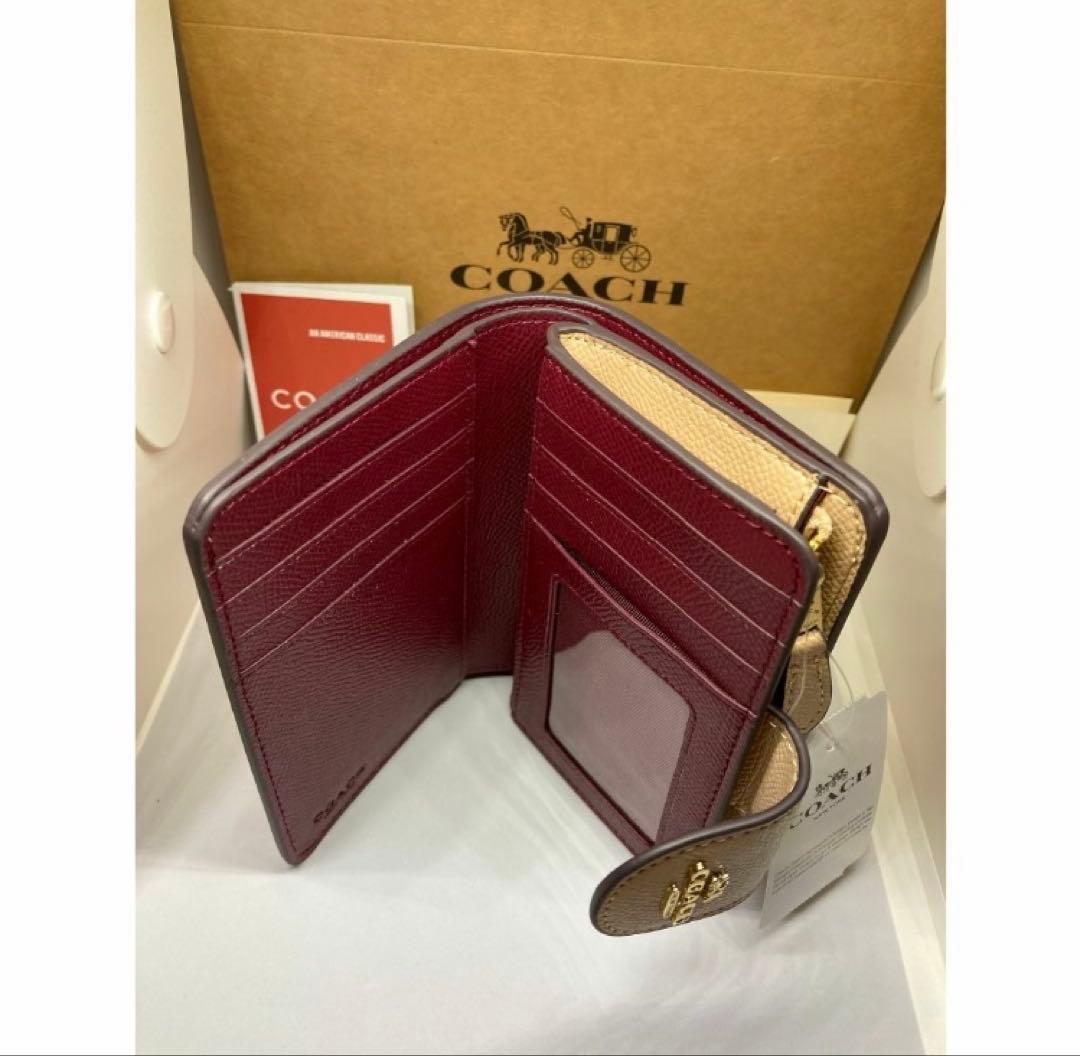 COACH コーチ C6390 二つ折り財布 クロスグレイン ミディアム - メルカリ