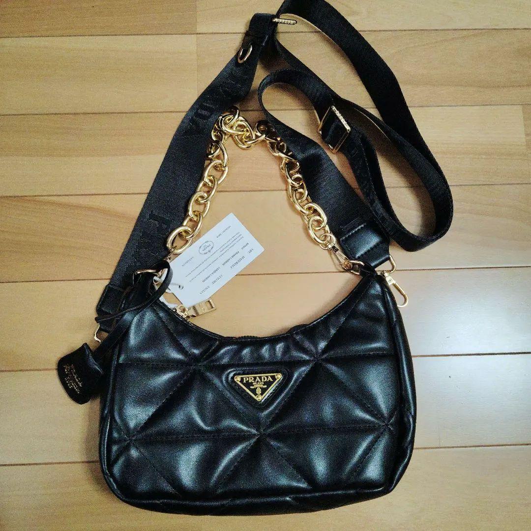 PRADA 2wayショルダーバッグ キルティング ブラック ノベルティ プラダ