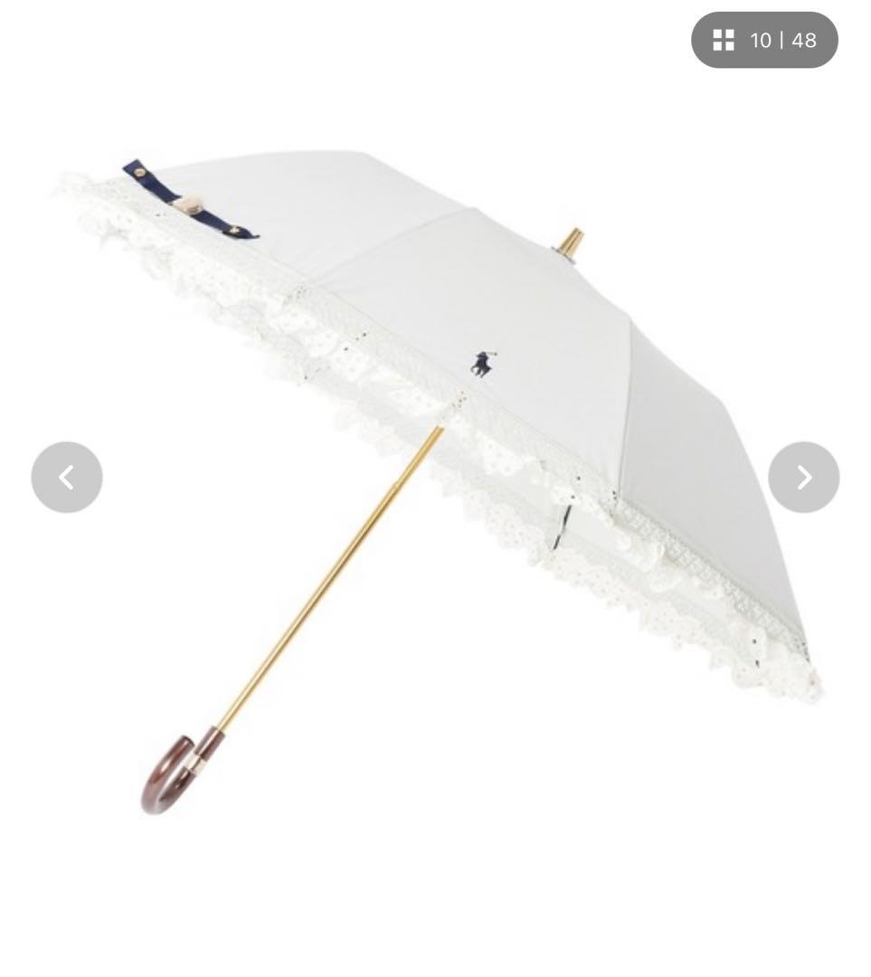 ラルフローレン 遮光 晴雨兼用折りたたみ日傘　”エンブフリル”