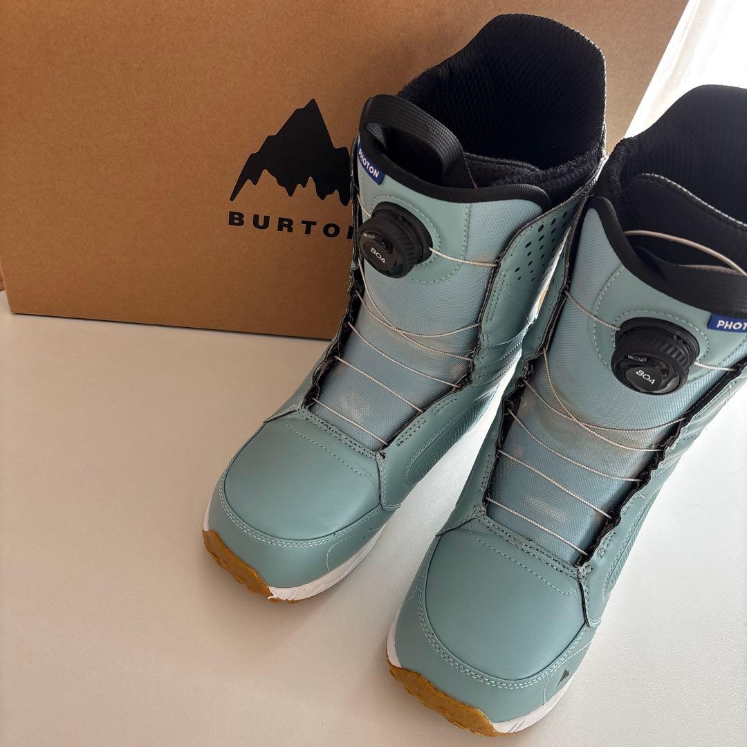 バートン 28.0cm フォトン ワイド ボア スノーボード ブーツ 水色