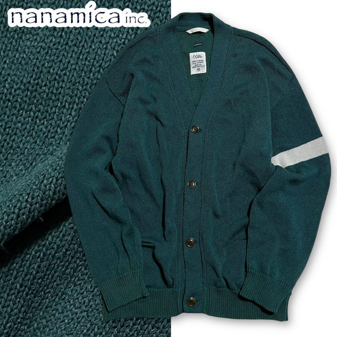 美品　nanamica ナナミカ レタードニットカーディガン アウター　ブルゾン nanamica（ナナミカ） 5G Zip Cardigan S26SJ007 5Gジップアップ