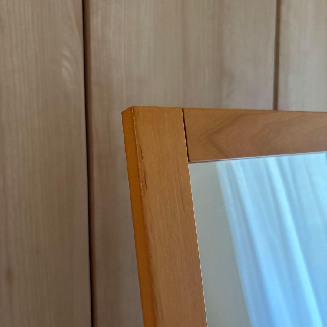 7/2まで出品【無印良品】姿見鏡　420×36×1.540mm（折り畳み時）