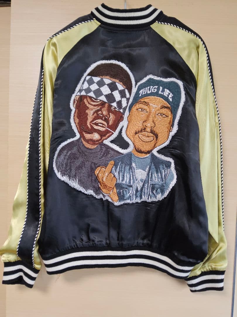 【希少】B.I.G.&2Pac リバーシブル スーベニアジャケット