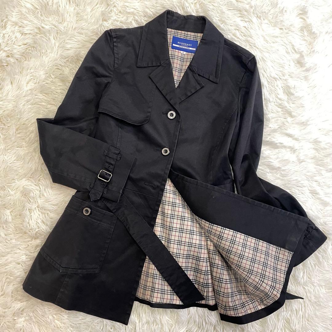 BURBERRY ブルーレーベル トレンチコート ノバチェック Mサイズ - メルカリ