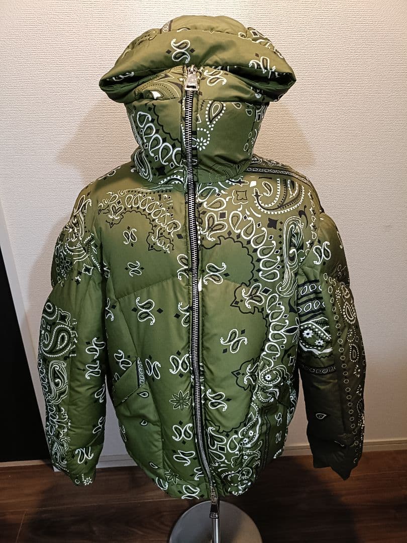 KHRISJOY クリスジョイ ペイズリー柄 バンダナ柄 ダウンジャケット