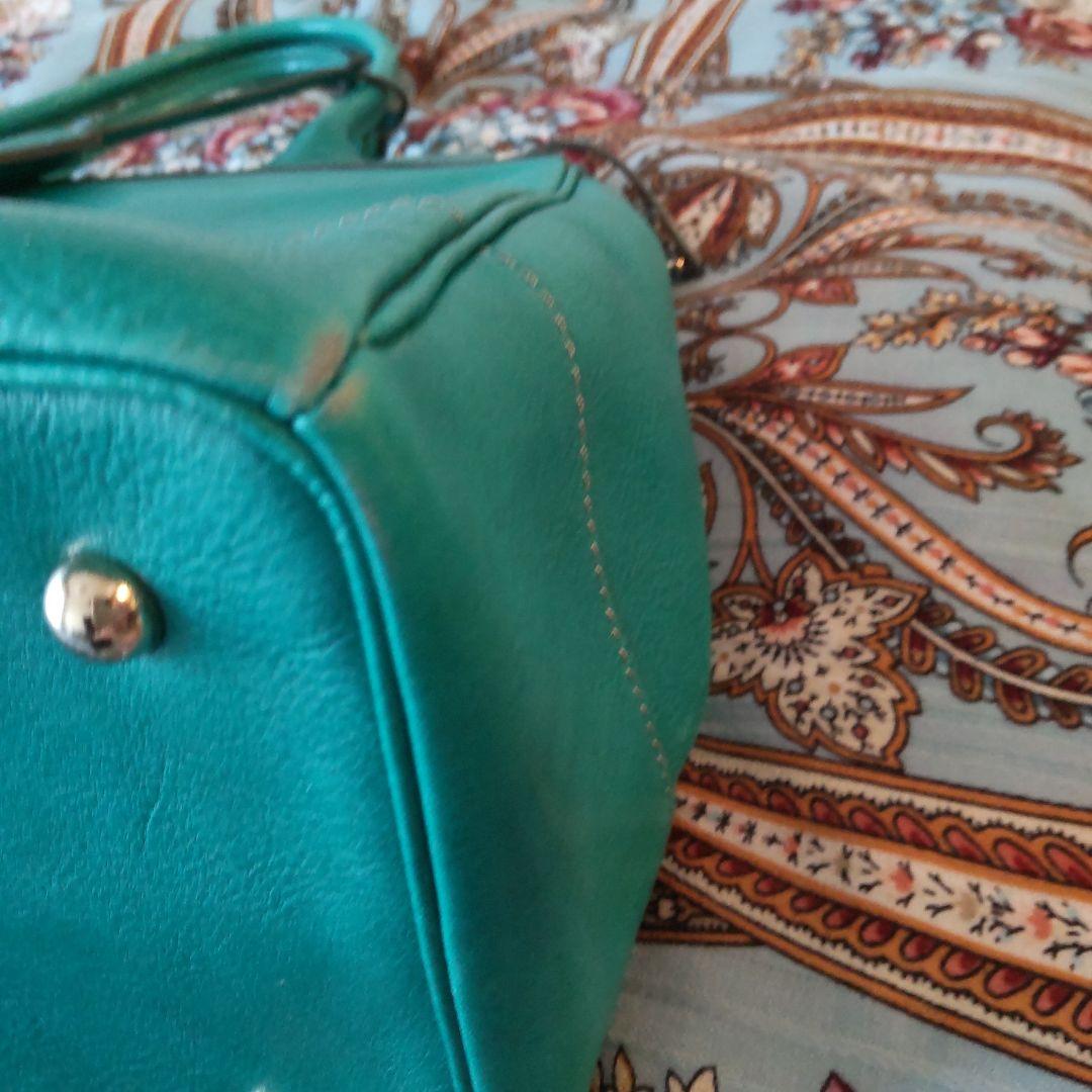 きーちゃん様専用 濱野皮革工藝 エメラルドグリーン トート - メルカリ
