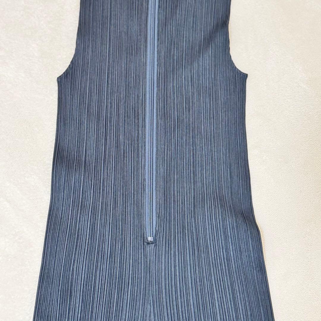 極美品✨PLEATS PLEASE オールインワン ネイビー ジップ Mサイズ