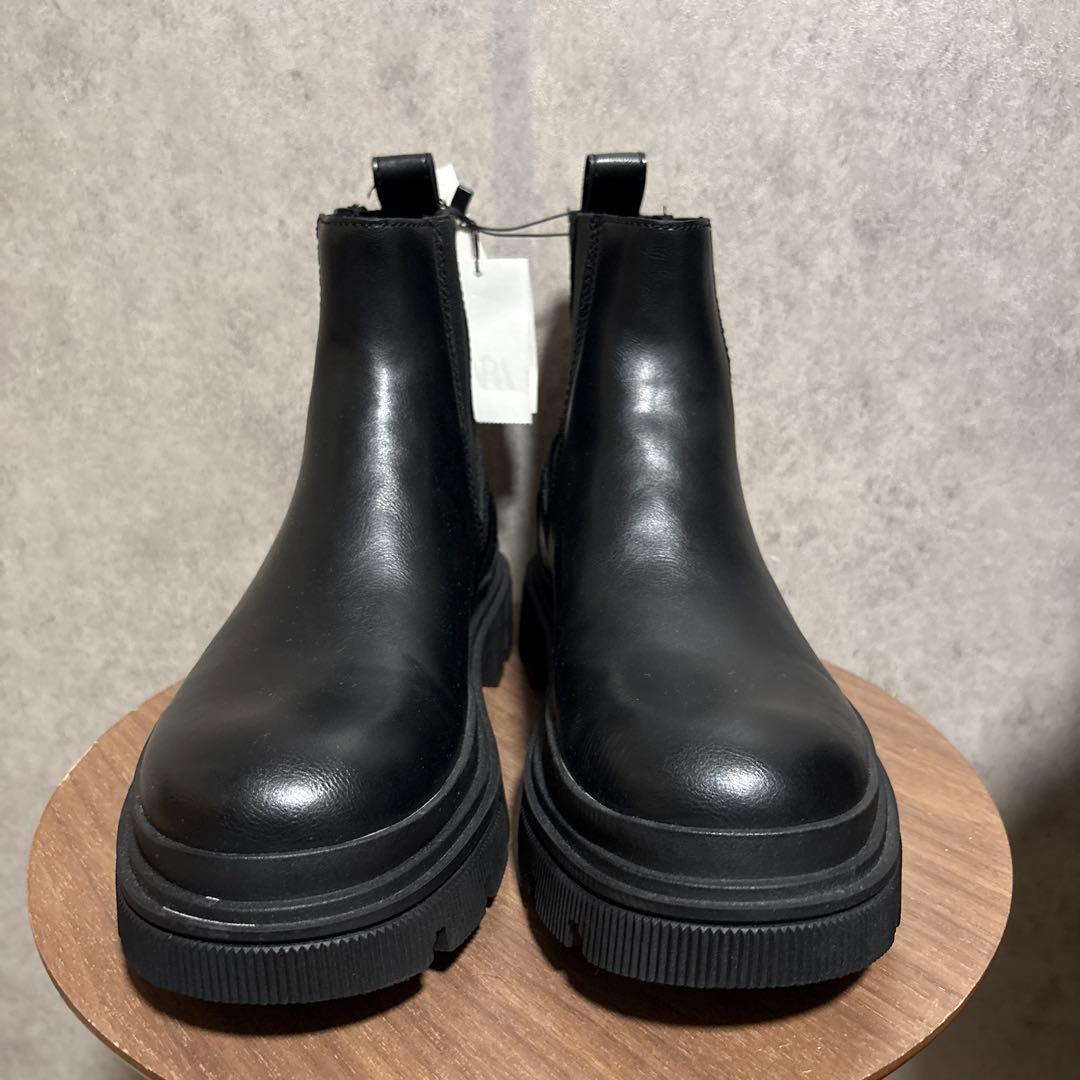 ZARA ザラ チャンキーチェルシーブーツ 40 25.8cm