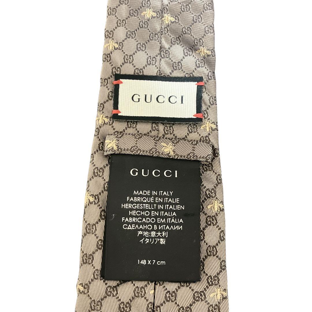 極美品】GUCCI グッチ ネクタイ GG柄 蜂モチーフ ビー 現行タグ - メルカリ