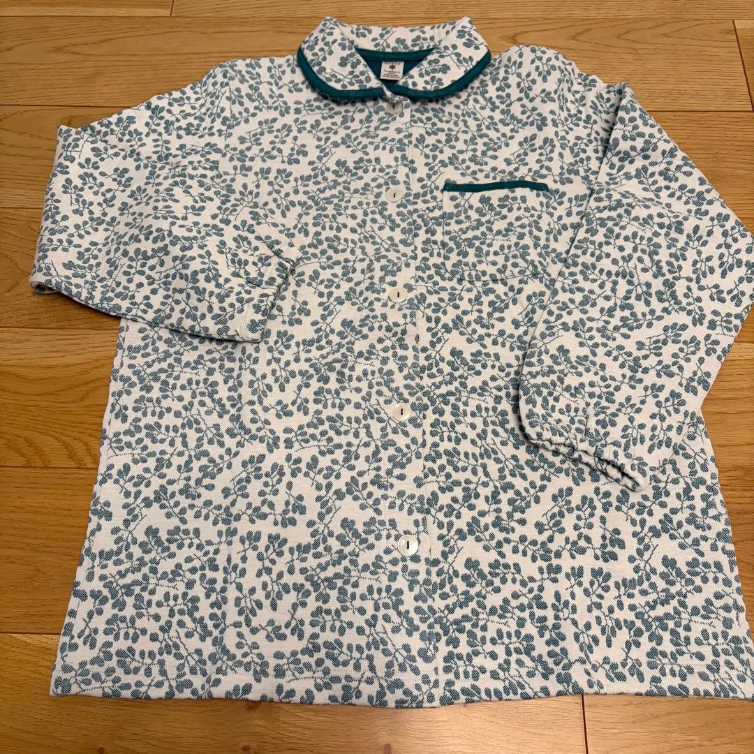 新品】ナルエーコットン接結（綿入り）厚手ナッツジャガードパジャマ