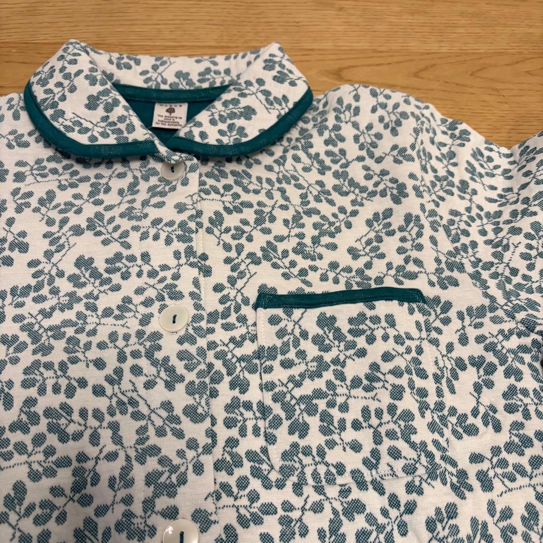 新品】ナルエーコットン接結（綿入り）厚手ナッツジャガードパジャマ