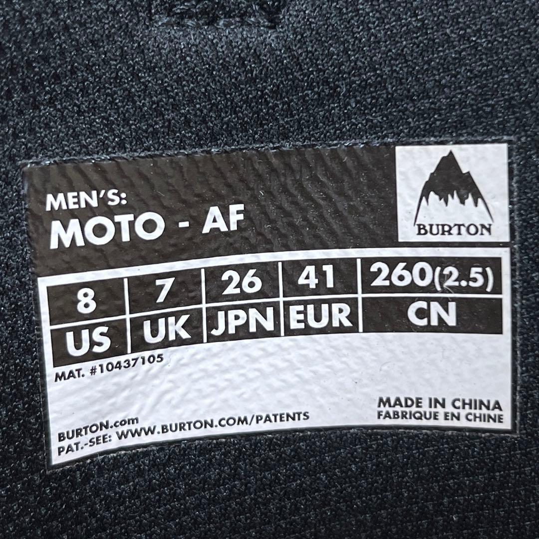 【美品_即日発送】BURTON スノボブーツ　MOTO-AF 26.0cm