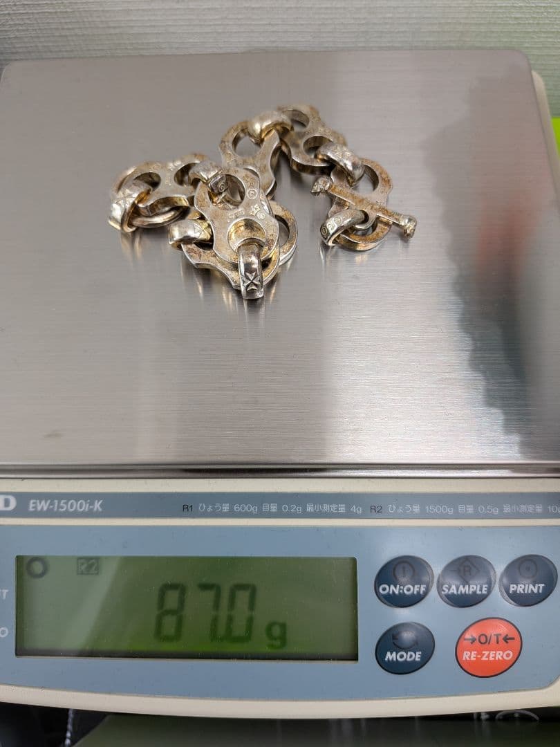 虎*ん様 シルバー925刻印 Gaboratory？ チェーンブレスレット 87