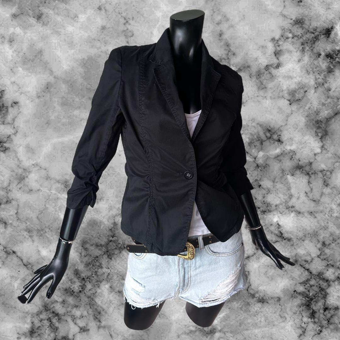 Y2K シャーリング ジャケット 平成 ギャル ダークコア グランジ - メルカリ