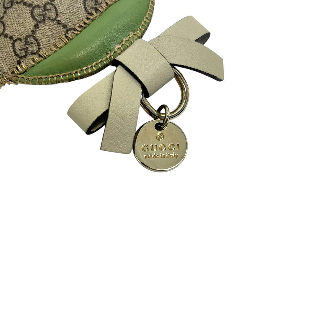 レア✨グッチ キーホルダーパパガッロ オウム レザー GGキャンバス