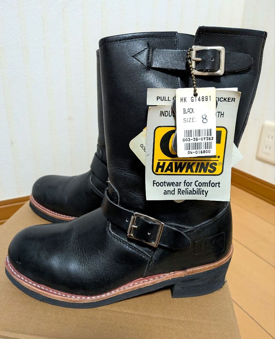 HAWKINS エンジニアブーツ ブラック サイズ8 - メルカリ