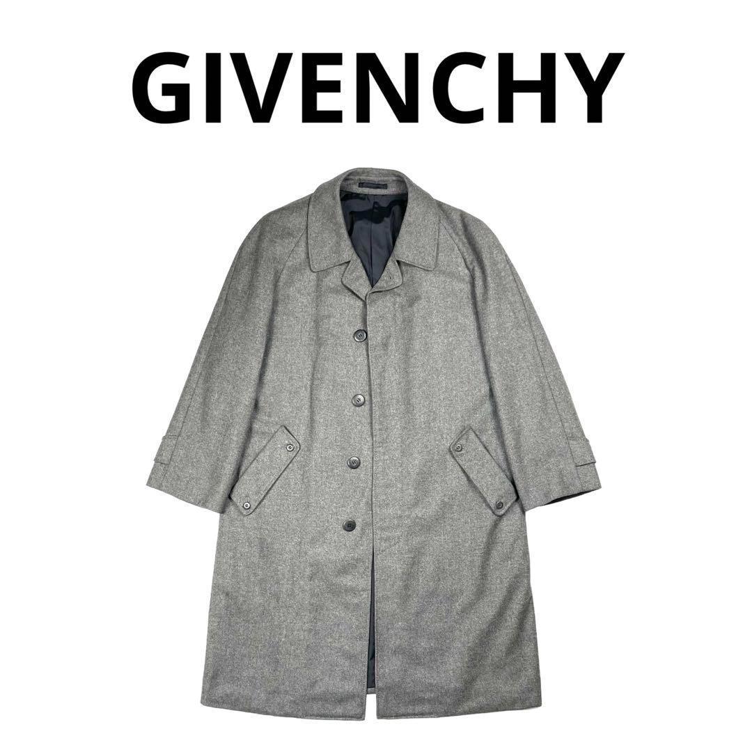 【至高の逸品】 GIVENCHY カシミア混　ステンカラーコート　VINTAGE 中古・古着通販】MONSIEUR GIVENCHY (ムッシュ ジバンシイ) カシミヤ