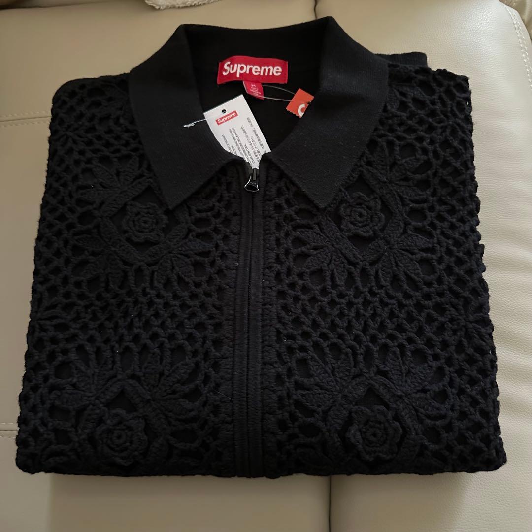Supreme Crochet Zip Up Cardigan - メルカリ