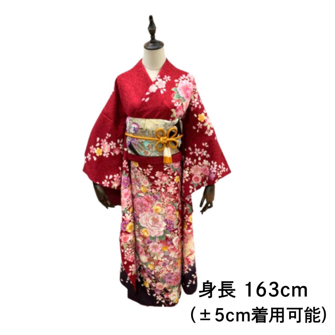 ≪早い者勝ち≫【美品】 振袖セット 成人式 正絹 古典柄 赤 S*94 ● ≪早い者勝ち≫【美品】 振袖セット 成人式 正絹 古典柄 振袖 赤 S*144