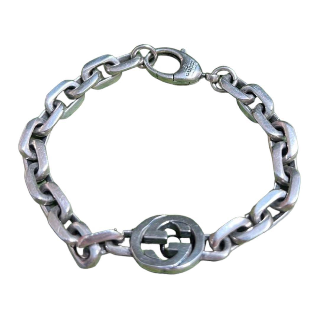 GUCCI】インターロッキングG GUCCI INTERLOCKING G シルバー ブレスレット