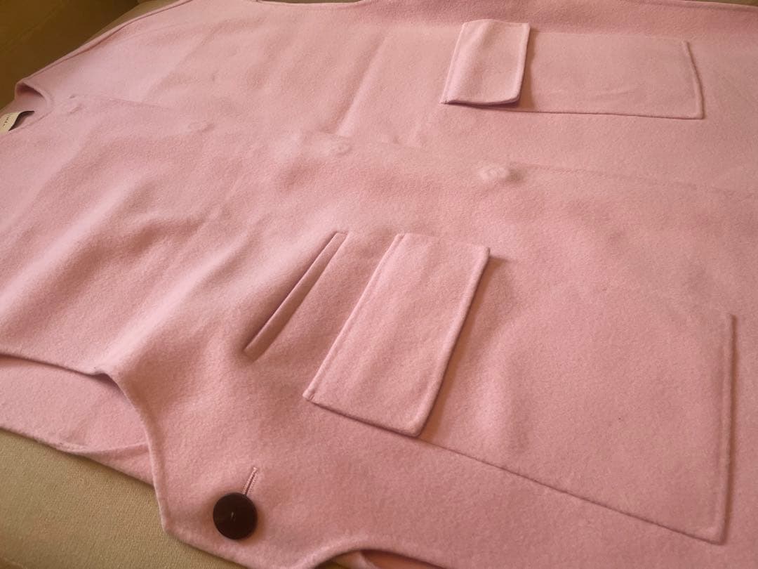 LE Phile ルフィル】ウールリバージレ ピンク ベスト コート - メルカリ