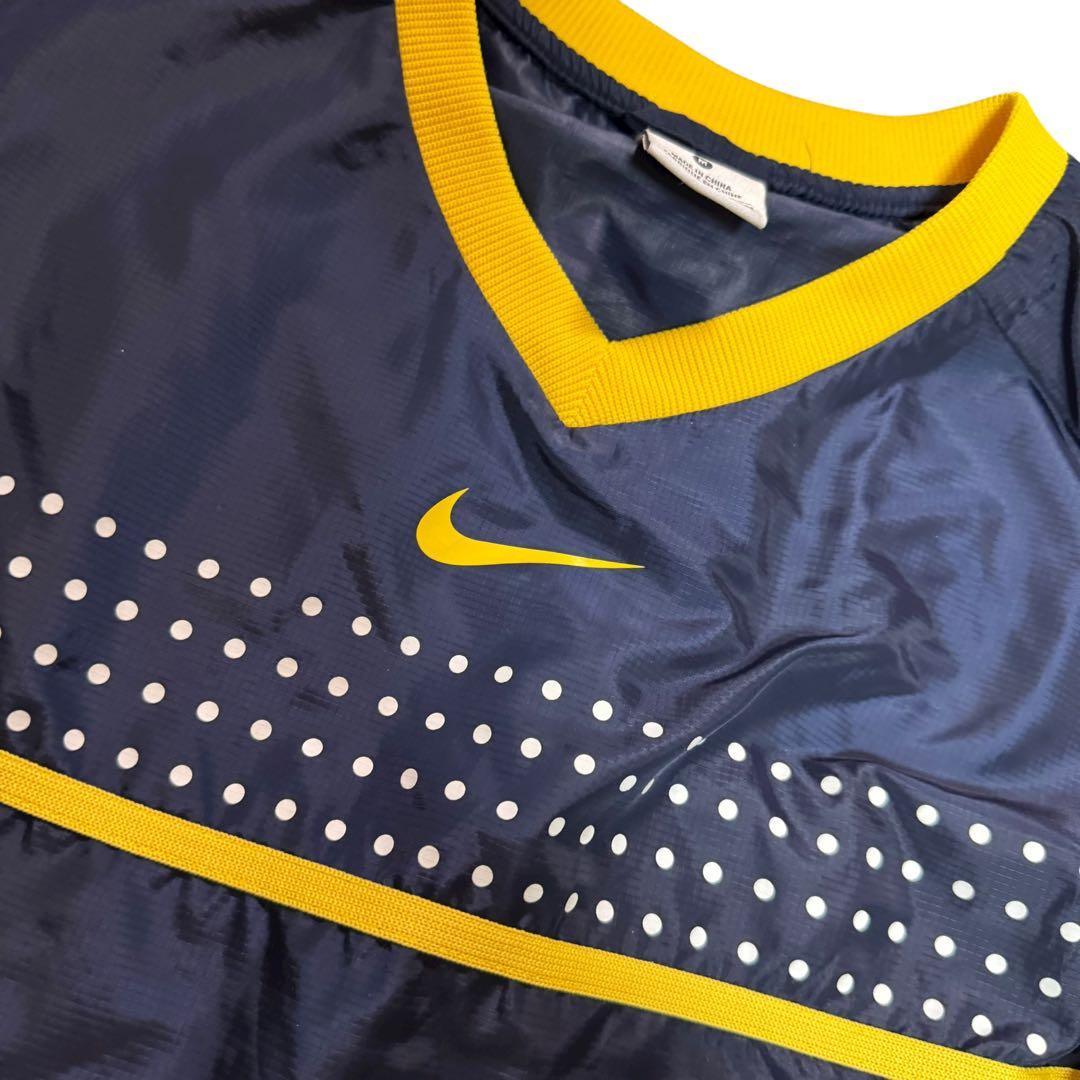 NIKE】ナイロン ピステ セットアップ 上下 ネイビー ドット メンズM/S