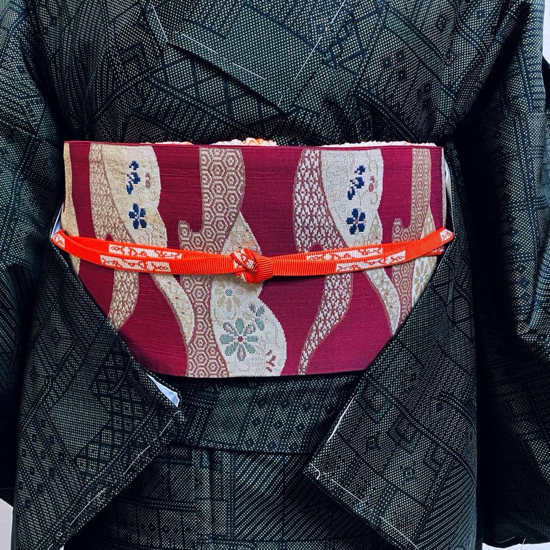 正絹 大島紬系 紬 小紋 フルセット 4点 美品 袷 - メルカリ