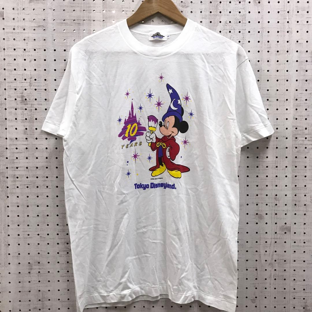 東京ディズニーランド 平成レトロ 90s 古着 開園10周年記念 ミッキーT