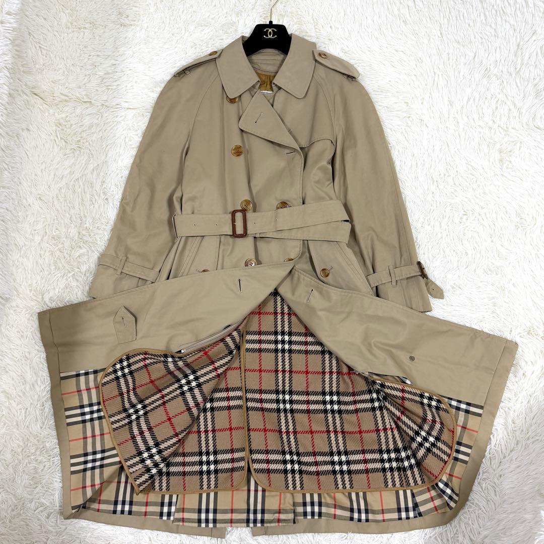 美品】バーバリー トレンチコート ノバチェック ライナー ベルト付