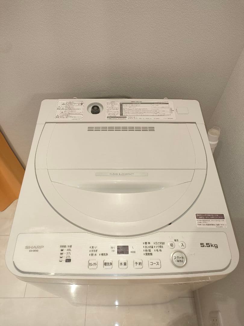 SHARP 洗濯機 ES-GE5G-W 5.5kg 2022年製