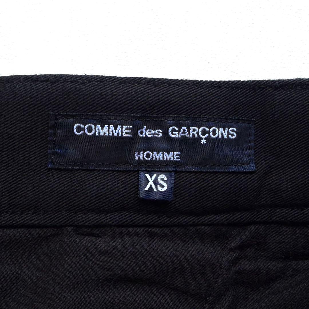 《美品》 24ss コムデギャルソン オム ワイド スラックス ブラック 綿 麻