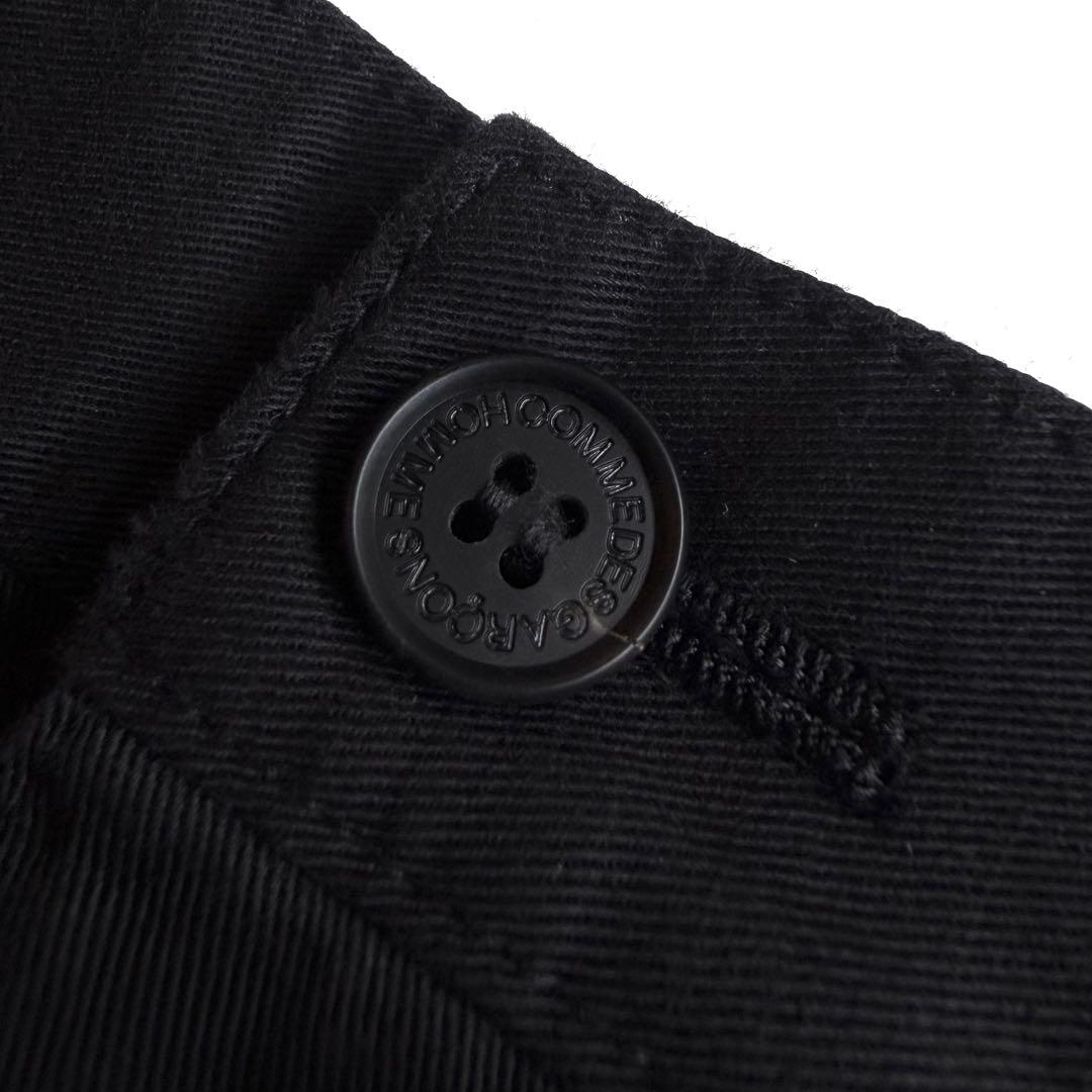 《美品》 24ss コムデギャルソン オム ワイド スラックス ブラック 綿 麻