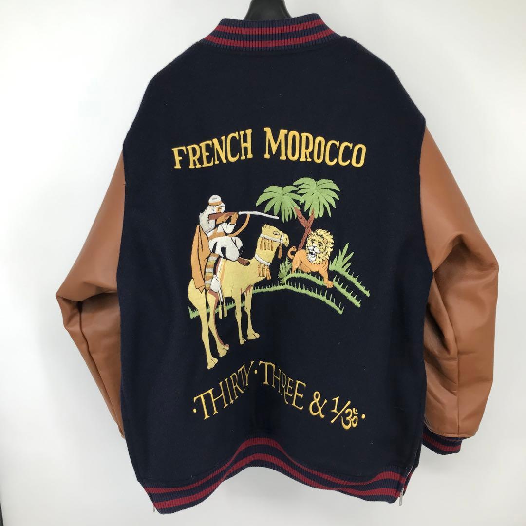 BLACK WEIRDOS スタジャン　L　牛革 Weirdo - STADIUM JACKET / WRD5302 – GLADHAND & Co.