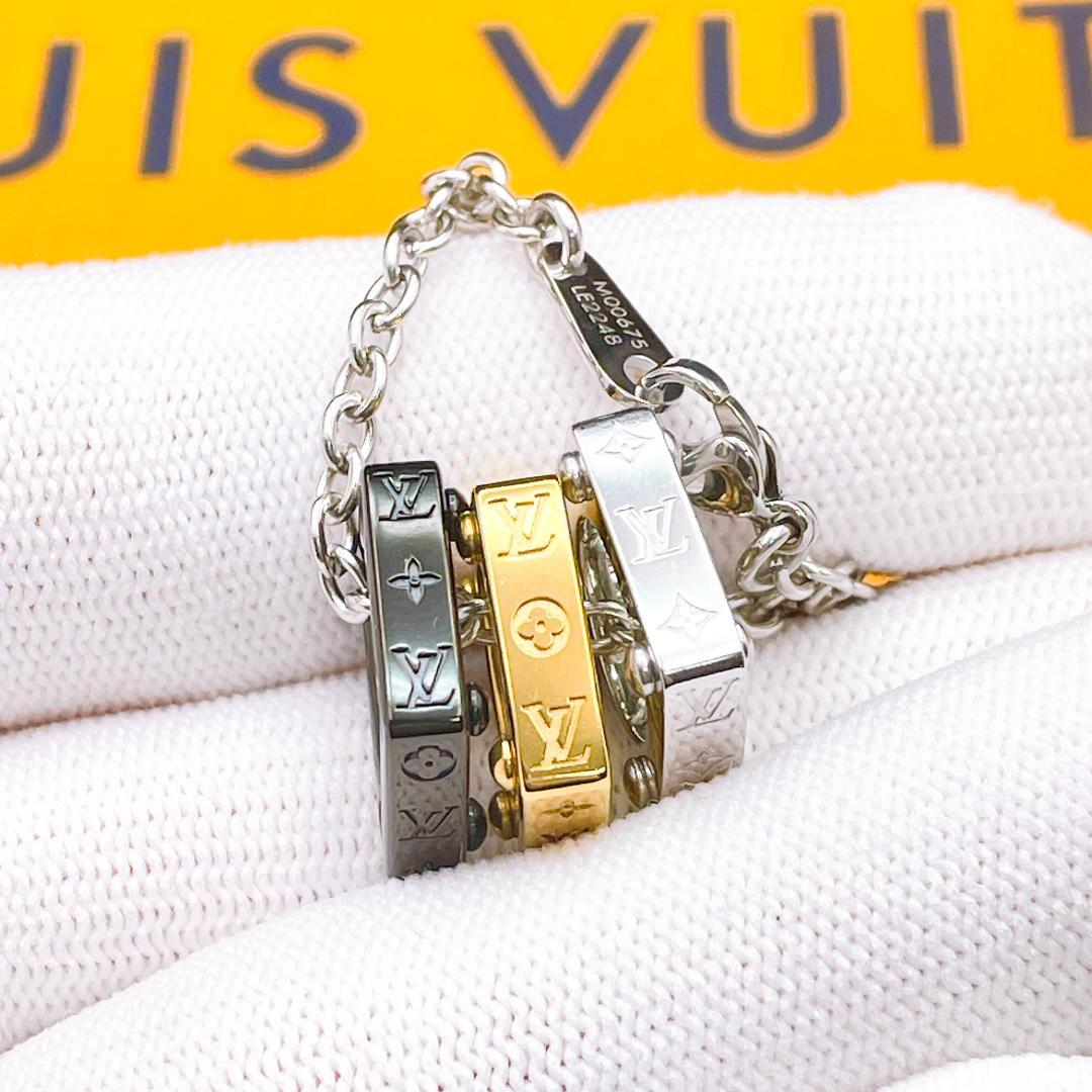 ◇ルイヴィトン◇ M00675 モノグラム ボールド ネックレス スリー