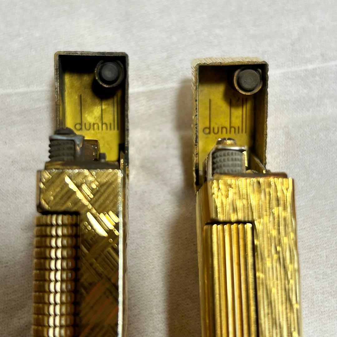 2個＋石セット売り Dunhill ダンヒル ライター 金 SWISS MADE - メルカリ