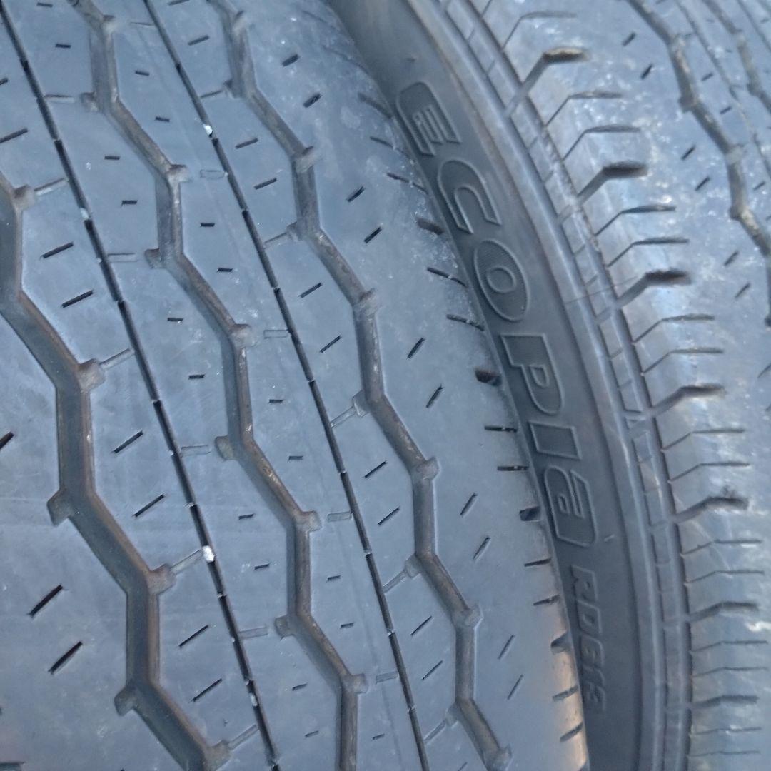 送料込み】ハイエース 純正ホイール＋ブリヂストン エコピア 4本