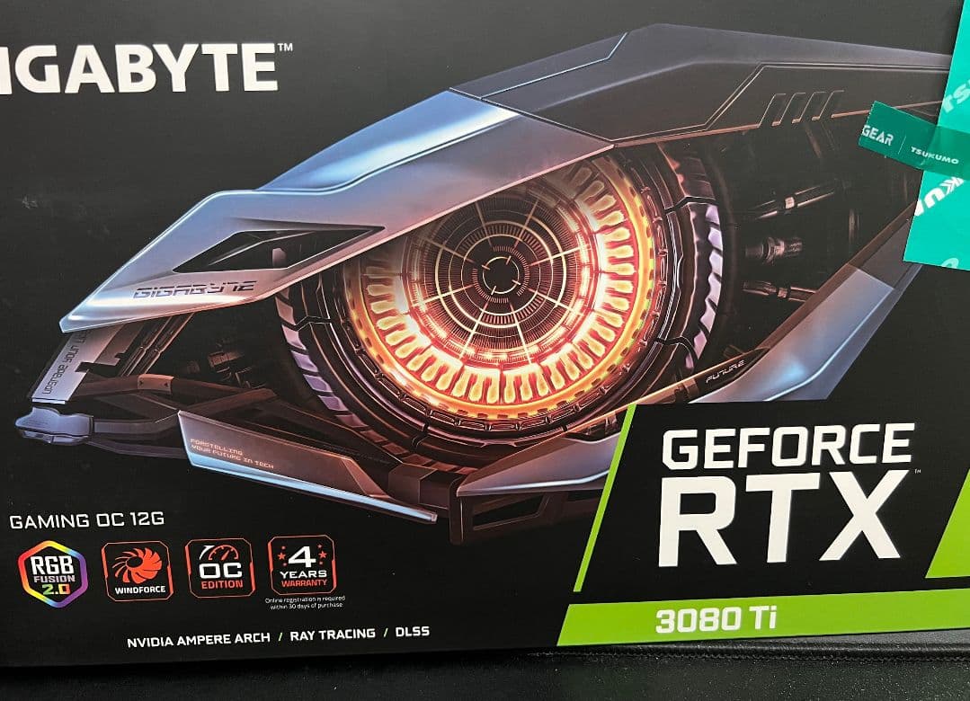 グラフィックボード・グラボ・ビデオカード GIGABYTE GEFORCE RTX 3080 Ti 12GB OC GIGABYTE、「GeForce RTX 3080 Ti/3080」を搭載したビデオカード3機種