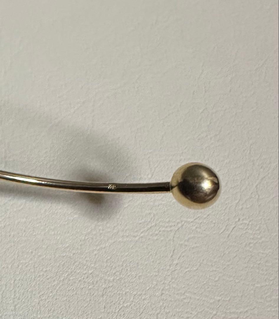 K18 1.6g 16cm トルクバングルブレスレット