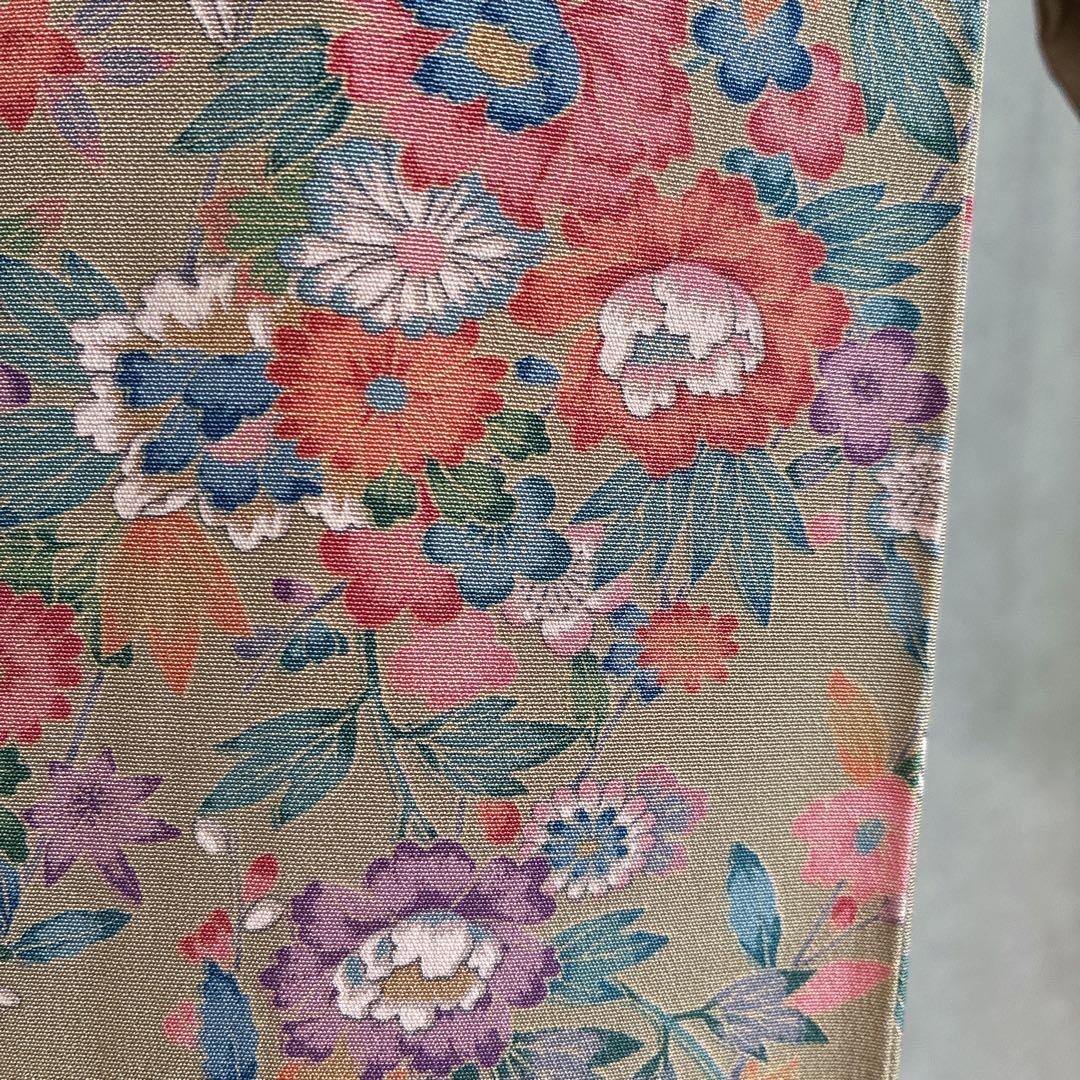 小紋 フルセット 着物 正絹 ロング丈 小花好きさん 大人の小花 J5