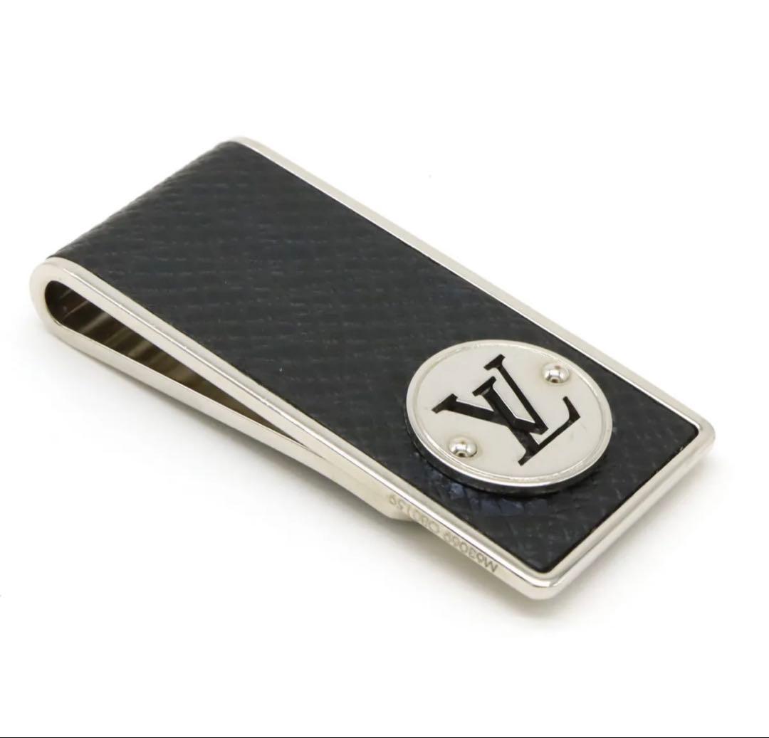ルイヴィトン　マネークリップ　札ばさみ アルドワーズブラック 黒 シルバー LOUIS VUITTON（ルイ・ヴィトン） ポルトフォイユ パンス タイガ